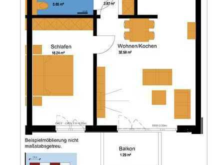 **Erstbezug, 2. FW** 2-Zimmerwohnung mit Balkon zum 16.10.2024!