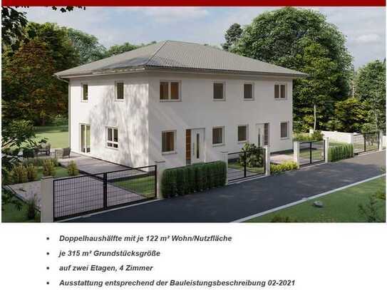 Neubau Doppelhauhälfte in Eberswalde.