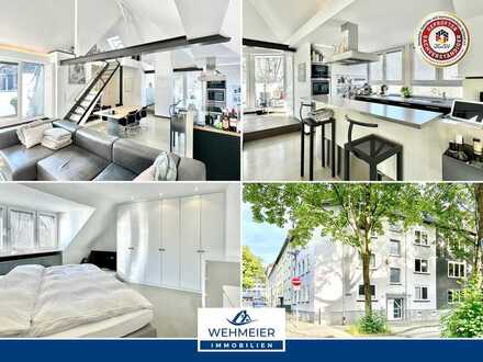 Rüttenscheider Penthouse Traum für gehobene Ansprüche - 170 m² - Maisonette - Dachterrasse - EBK