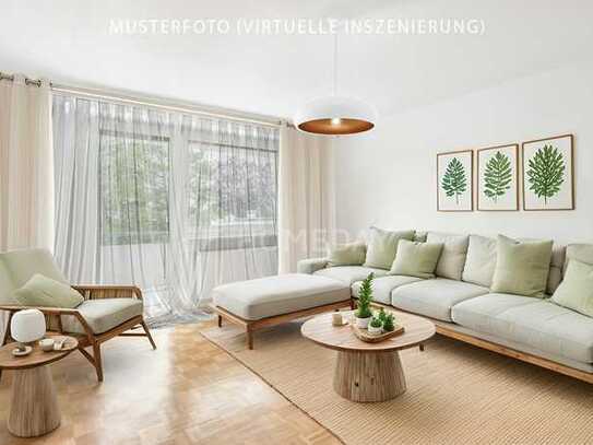 Attraktive 2-Zimmer-Wohnung mit EBK und Loggia in ruhiger Lage von München