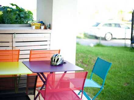 PROVISIONSFREI - 4 Zimmer Wohnung, eigener 100qm Garten, TG-Stellplatz, hochwertige Küche,