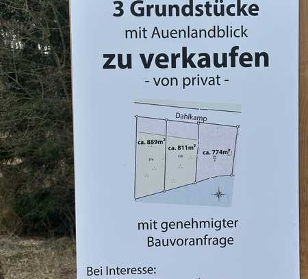 Drei Baugrundstücke mit Auenlandblick in Bad Bramstedt