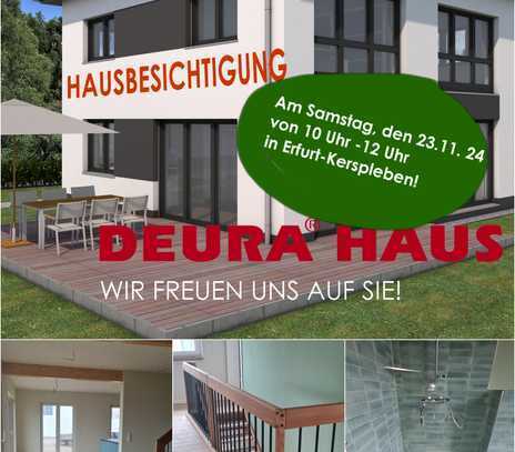 DEURA HAUSBESICHTIGUNG MORGEN AM SAMSTAG, DEN 23.11. 24 von 10-12UHR in ERFURT -KERSPLEBEN!