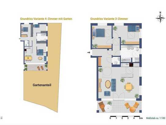 Traumhafte 3- oder 4-Zimmer-Neubauwohnung mit 153 m² Garten