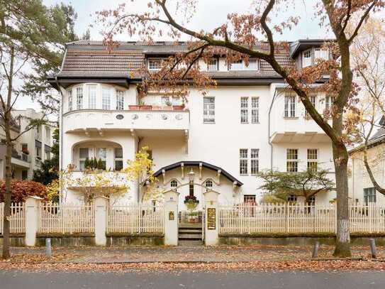 Immobilienpaket: herrschaftliche Jugendstilwohnung & Gewerbeeinheit in Villenkolonie Grunewald