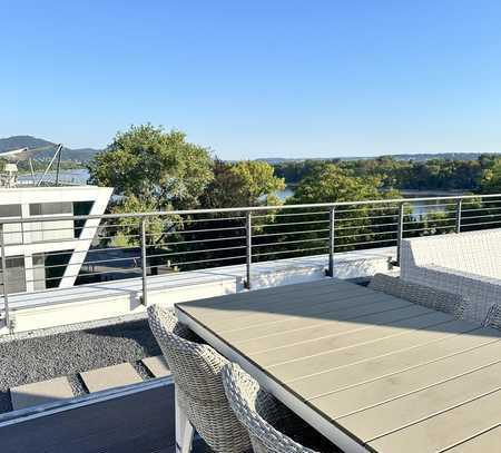 Große moderne Bürofläche am Bonner Bogen mit einzigartiger Aussicht und Dachterrasse zu vermieten