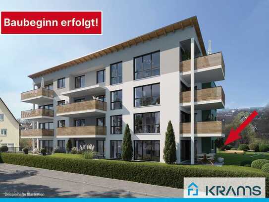 Neubau Familienwohnung mit eigenem, ca. 390 m² großen Garten in Dußlingen!