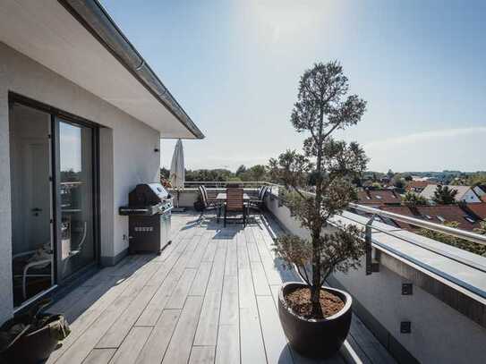 4-Zimmer-Dachterrassenwohnung über den Dächern von Aubing