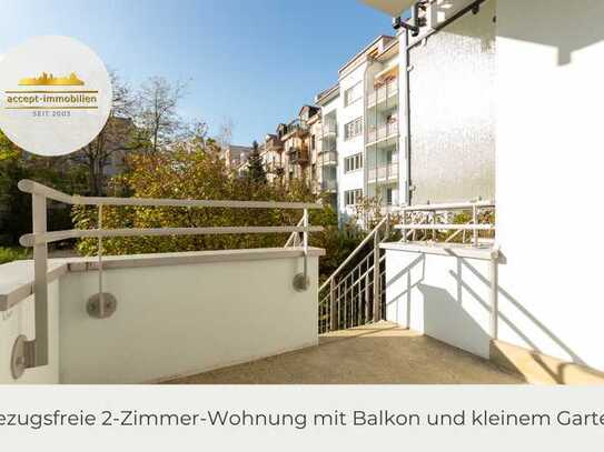 ** Bezugsfreie 2-Zimmer-Wohnung mit Balkon und kleinem Garten im Zentrum-Süd **