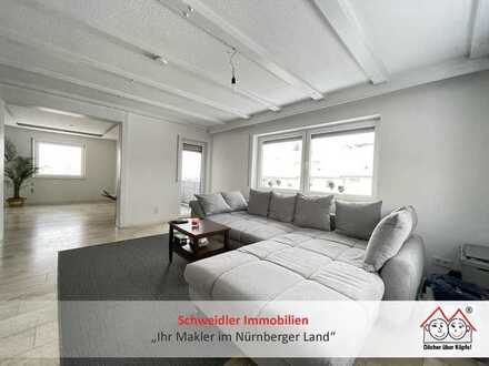 Großzügige 4-Zimmer-Wohnung mit 2 Balkonen, Wohlfühlbad und Garage in Schnaittach