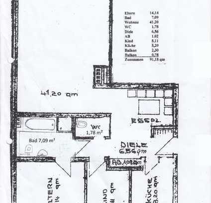 3-Zimmer-Wohnung mit Balkon in Kaarst Mitte