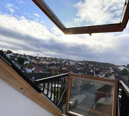 Lichtdurchflutete 1,5-Zimmer-Dachgeschosswohnung im historischen Ortskern von Nidderau-Windecken