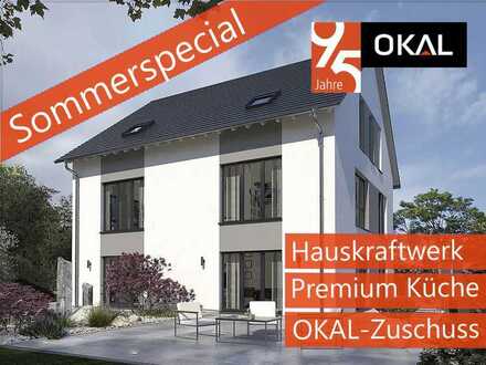 Viel Platz auf 3 Etagen, kompakter Fußabdruck ➜ mehr Garten!
