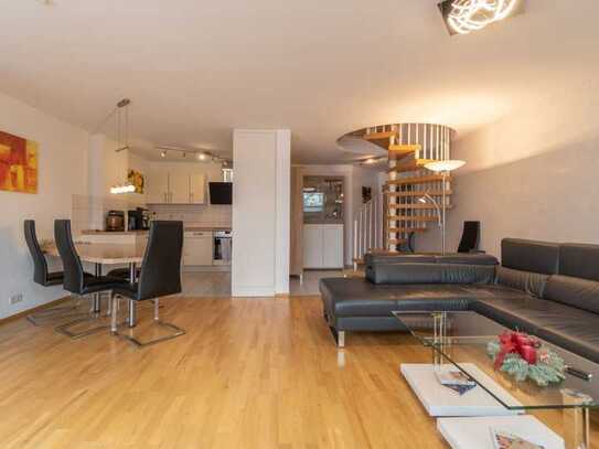 Helle 113qm Maisonette Wohnung mit moderner Einbauküche und 2 Balkonen