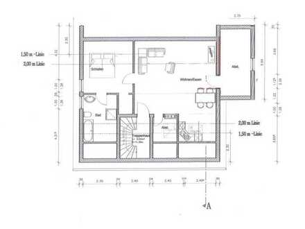 Freundliche 2-Zimmer-Dachgeschosswohnung mit gehobener Innenausstattung zur Miete in Gründ
