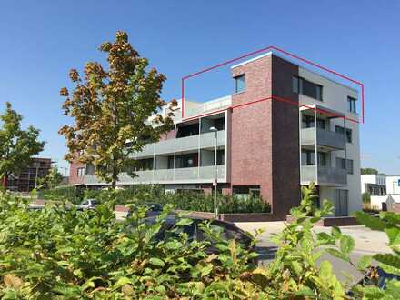 Lage & Luxus: Penthouse-Wohnung mit Klimaanlage, 50m² Terrasse, Küche, Kaminanschluss …