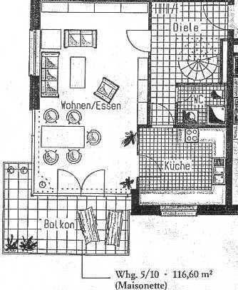 Maisonette Wohnung in Köpenick in Wasserlage zum 1. November 2024 zu vermieten