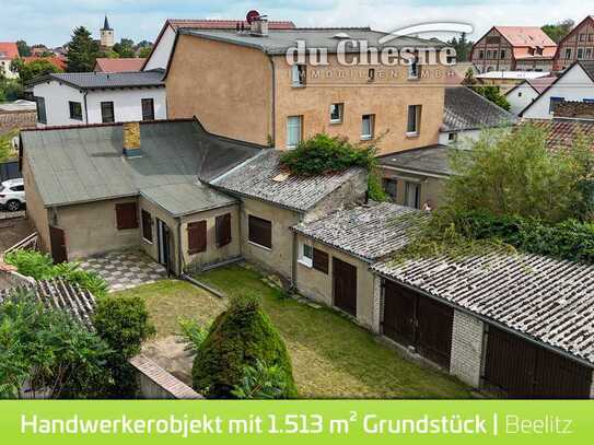 Handwerkerobjekt mit viel Grund und Nebengelass direkt in Beelitz