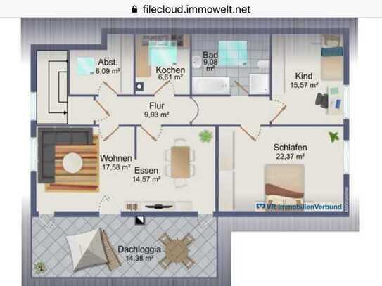 Ansprechende und modernisierte 3-Raum-DG-Wohnung mit EBK in Ölbronn-Dürrn