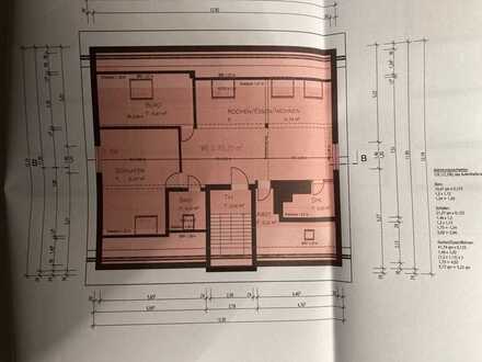 Gepflegte Studio / Dachgeschosswohnung mit drei Zimmern und Einbauküche in Wetzlar