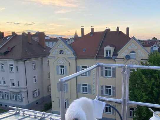 Kleine feine DG-ETW Altbau am Altstadtrand Dachterrasse Domblick Fußbodenheizung energetisch saniert