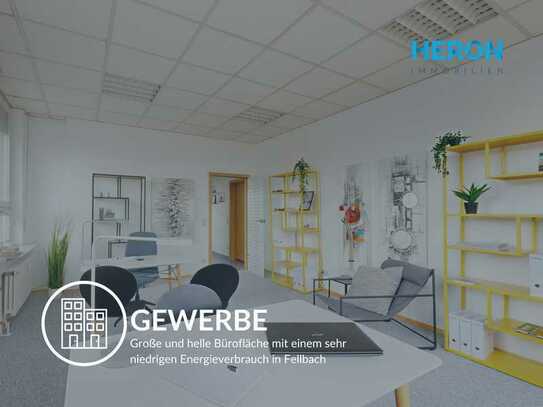 GEWERBEINHEIT - Große und helle Bürofläche mit einem sehr niedrigen Energieverbrauch in Fellbach