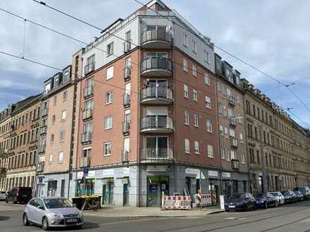 2-Zi.-Whg. in der Behringstr. 34 in Dresden,3. OG, ca. 53,39 m², Aufzug, Balkon, Keller, TG-Platz