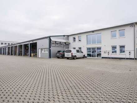 Exklusives Gewerbeobjekt in Stutensee-Blankenloch: Lager-/Produktionsfläche mit modernem Bürogebäude