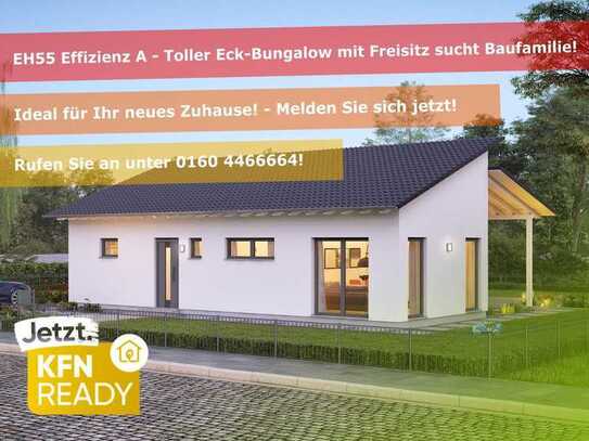 🚨 Effizienter Eck-Bungalow mit Freisitz 🚨 mit attraktiver Bauplatz-Option und Eigenleistung! 🚧🏡