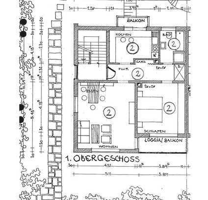 Helle Wohnung im 1. OG eines Reihenendhauses in Frankenthal
