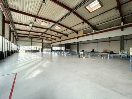 Produktions-/Lagerhallen | | 2.430 m² | | teilbar ab 1.160 m² | | sehr gute Autobahnanbindung