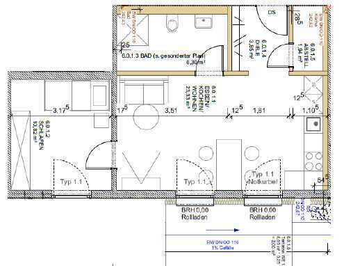 Besichtigung am Mittwoch, den 04.09.2024 um 14 Uhr, 2 Zimmer-Wohnung mit Terrasse, Domagkstraße 3