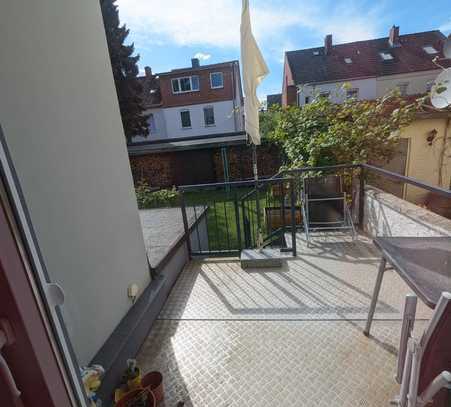 Stilvolle 1,5-Raum-EG-Wohnung mit Balkon und Einbauküche in Lüneburg