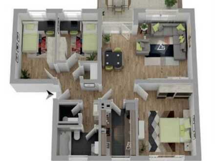 Frisch renovierte 4-Zimmer-Wohnung mit großem Balkon und Gartenmitbenutzung in Köln
