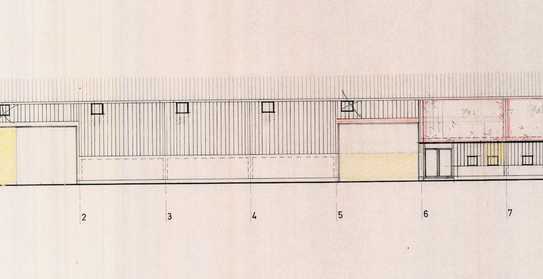 Lagerhalle mit großer Freifläche, unbeheizt