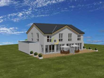 Grundstück für eine geplante Doppelhaushälfte in Trebbin mit Baugenehmigung