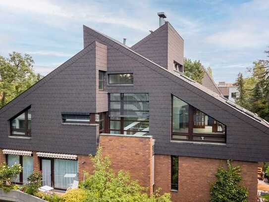 Architekten-Einzelstück -- Penthouse-Maisonette mit Kamin und Doppelgarage