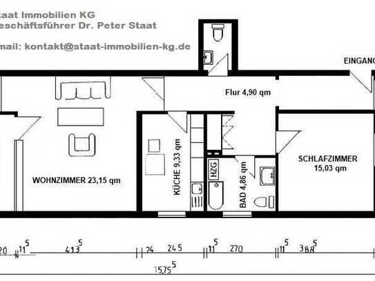 WHG im Zentrum von Schwerte (WHG EG - LI)