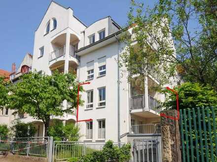 Radeberger Vorstadt - sonnige 2-Zi.-Wohnung mit Südwest-Balkon, Aufzug und TG-Stellplatz
