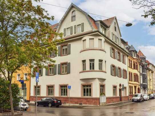 Stil-Altbau-Maisonette in kernsaniertem Gebäude 102 m² mit 3,5 Zimmer, Studio, Balkon, Keller