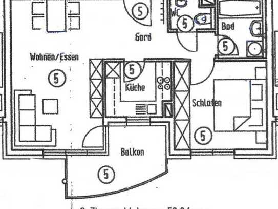 Schöne und ruhige 2-Zimmer Wohnung in Remseck-Aldingen