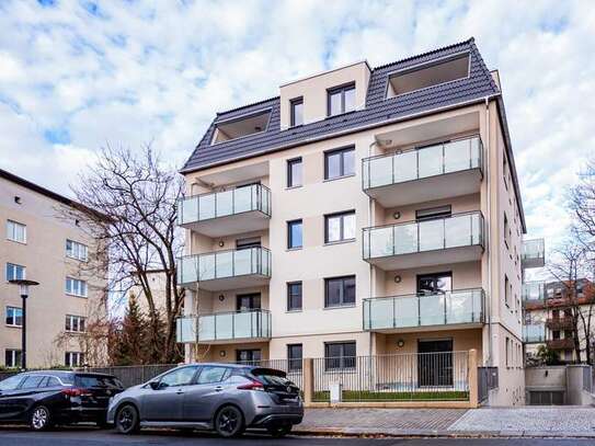 Komfortables Apartment im Erstbezug. Neubau mit Aufzug, EBK, Balkon, FB-Hzg., etc.