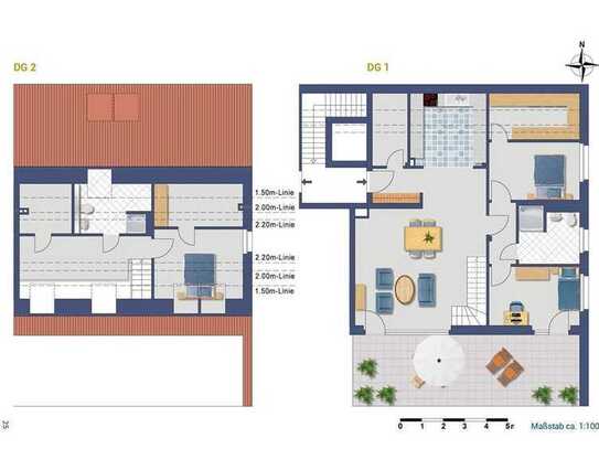 Traumhafte Penthouse-Galerie-Wohnung im Neubau