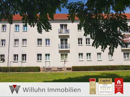 Schicke 3-Raum-Wohnung mit EBK - parkähnlicher Hinterhof