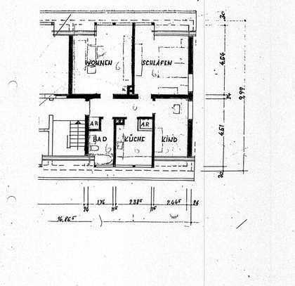 Dachgeschosswohnung mit Garten und Stellplatz!