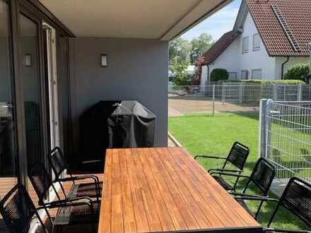 Hochwertige und stilvolle Wohnung mit Garten und Terrasse - Möbliert