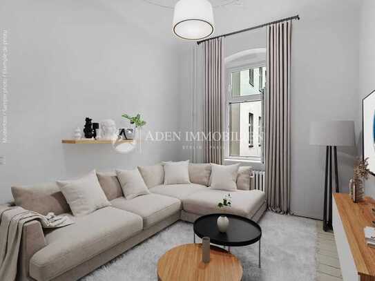 • BEZUGSFREI AB SOFORT ! • Ideale 2 Zimmer-Altbauwohnung mit Balkon mitten in Charlottenburg!