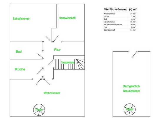 Erstbezug nach Sanierung: ansprechende 4-Zimmer-Wohnung mit gehobener Innenausstattung in Much