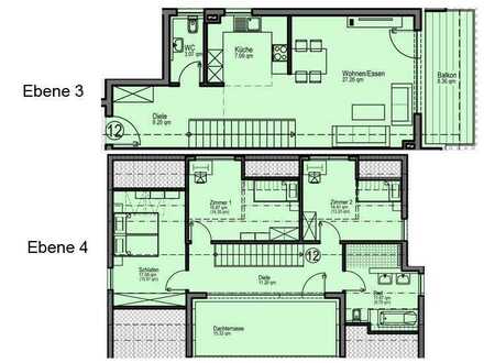 NEUBAU Schöne 4-Zimmer-Wohnung in Künzelsau (W12)