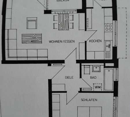 Schöne 2,5-Zimmer-Wohnung mit Balkon und EBK in Blaustein